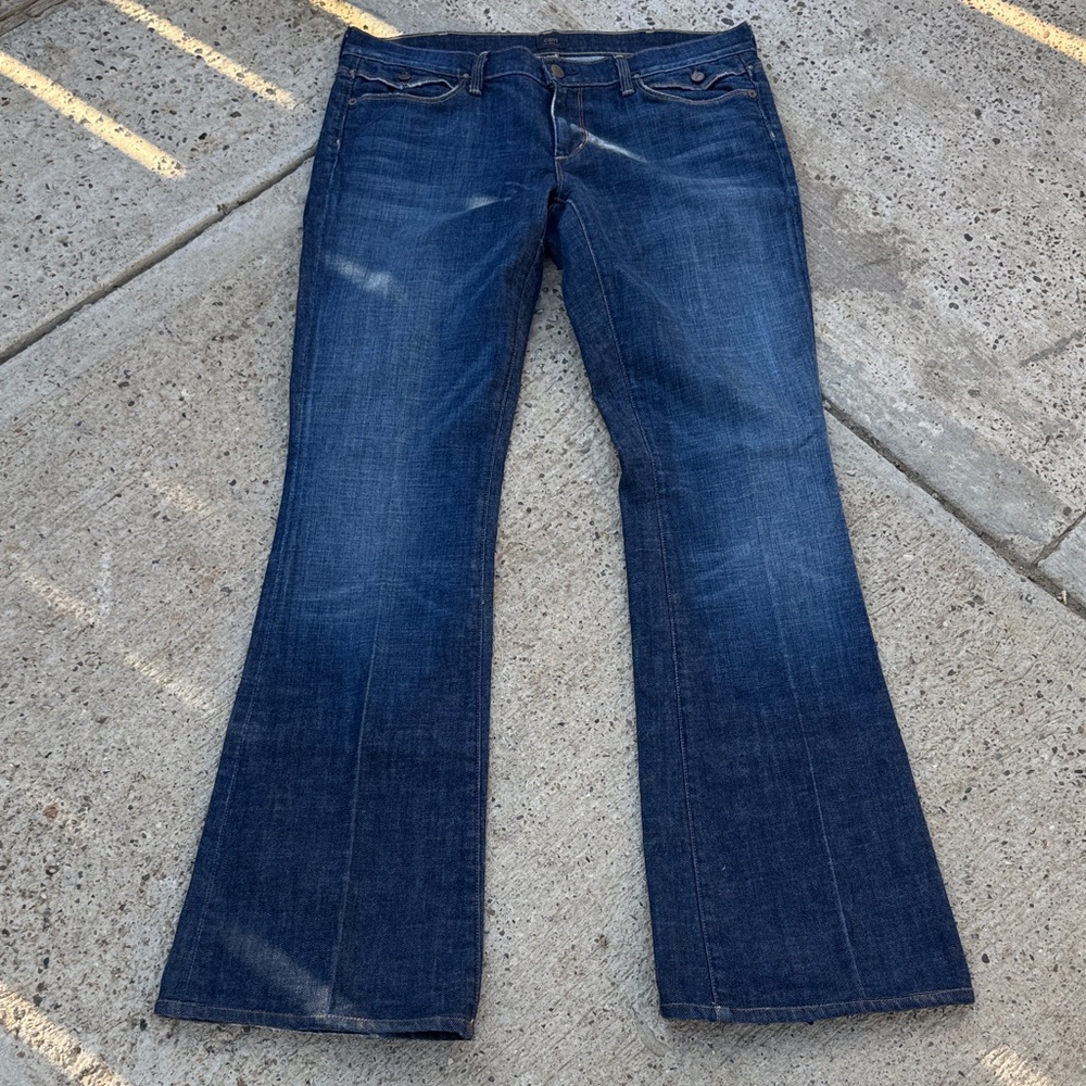 Citizens Of Humanity Dark Blue Flare Jeans - Picture 6 of 9